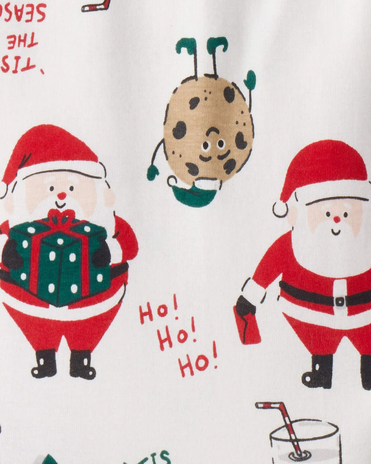 Carter's Хлопковая пижама Christmas Beige Santa foto
