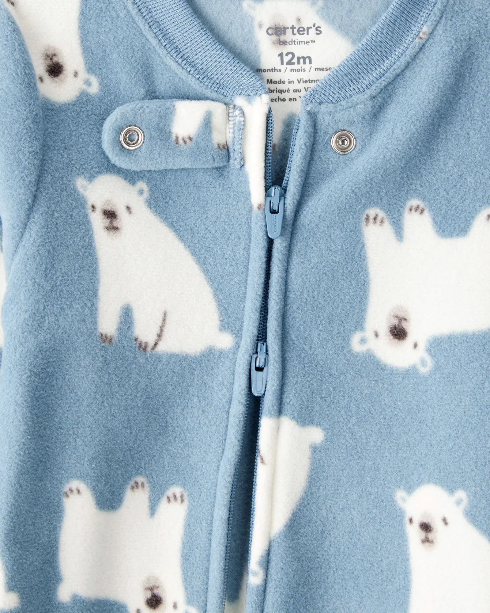 Carter's Пижама из флиса с пинетками Polar Bear foto