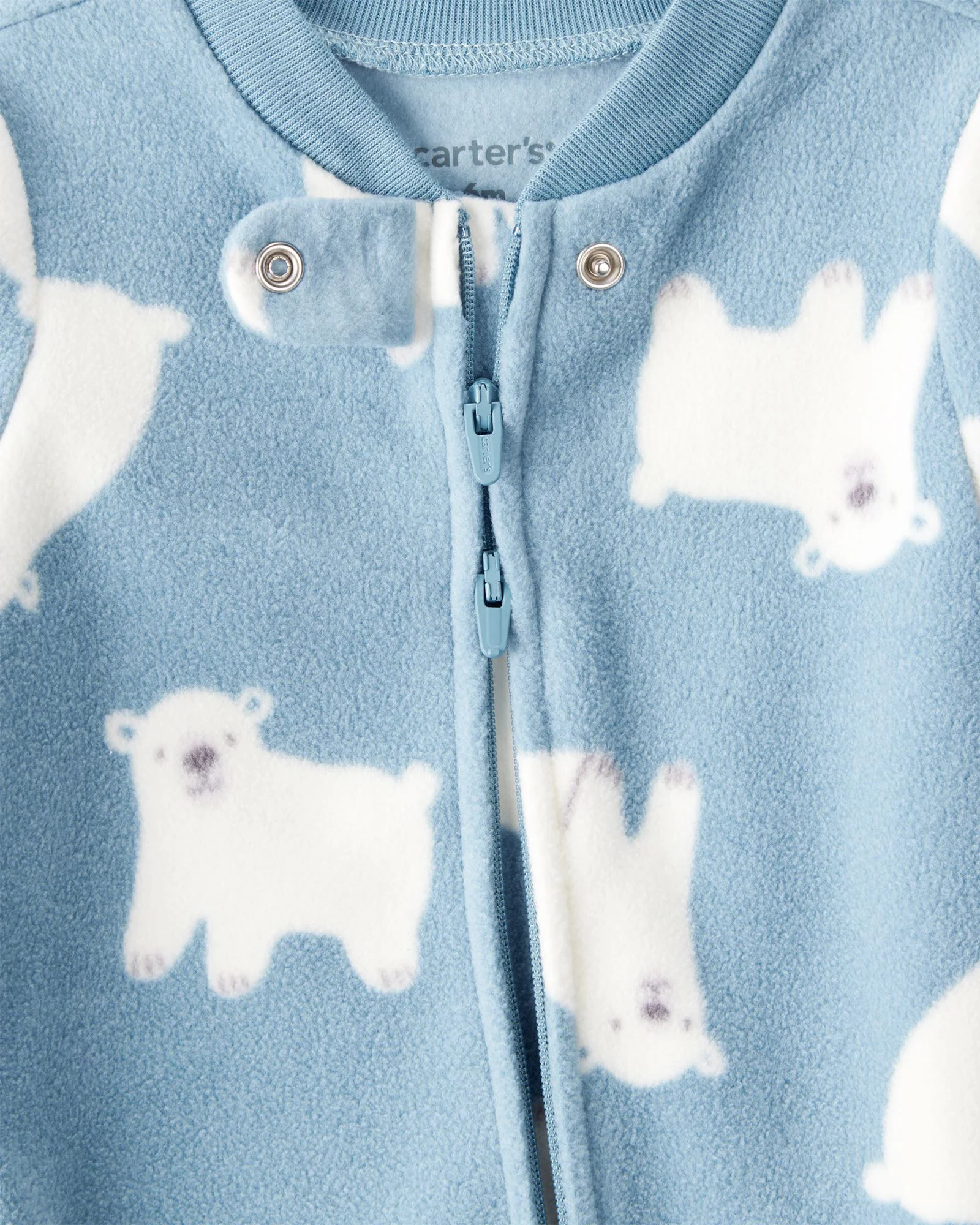 Carter's Пижама из микрофлиса с пинетками Polar Bear foto