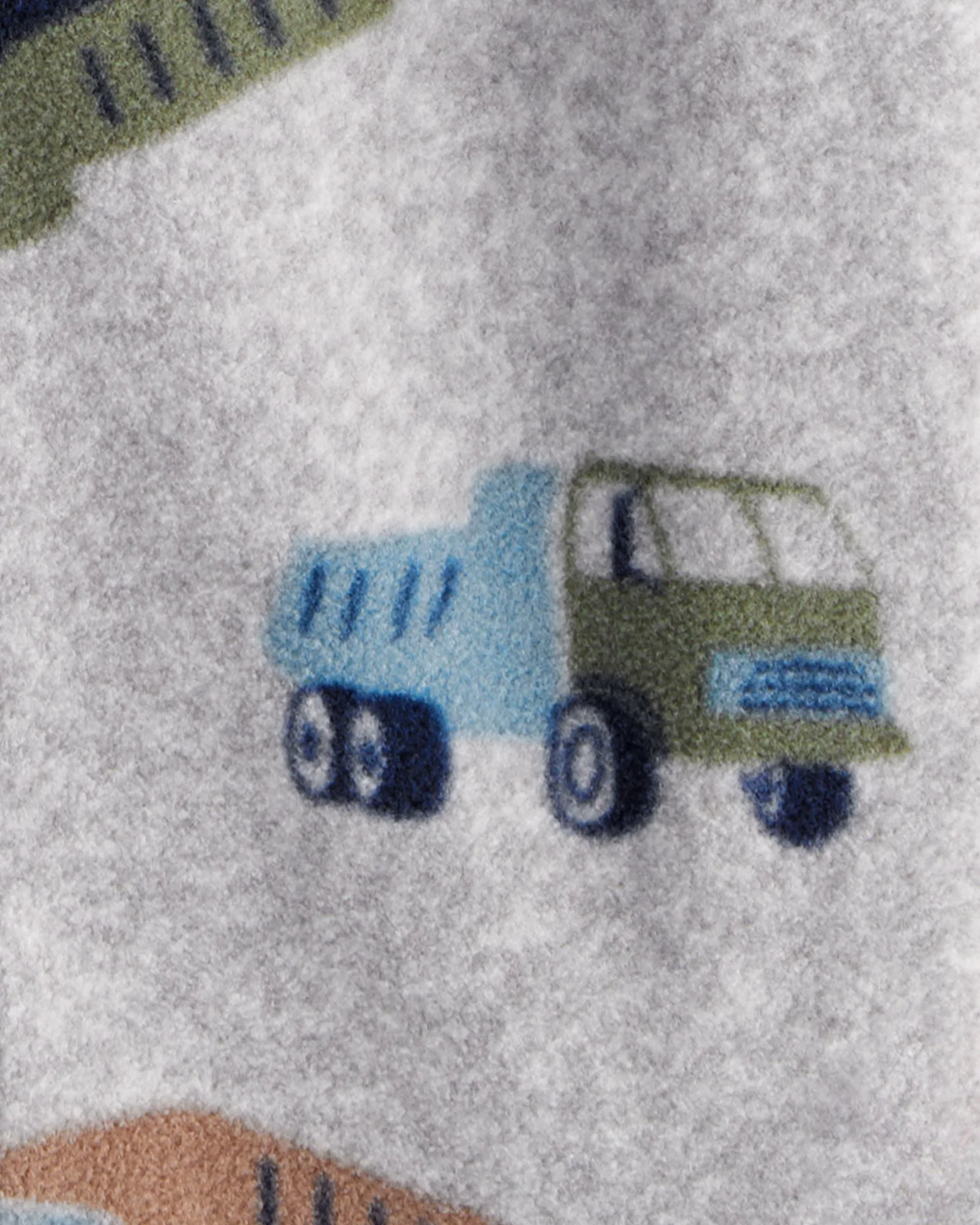 Carter's Pijama din microfleece Gray Truck foto
