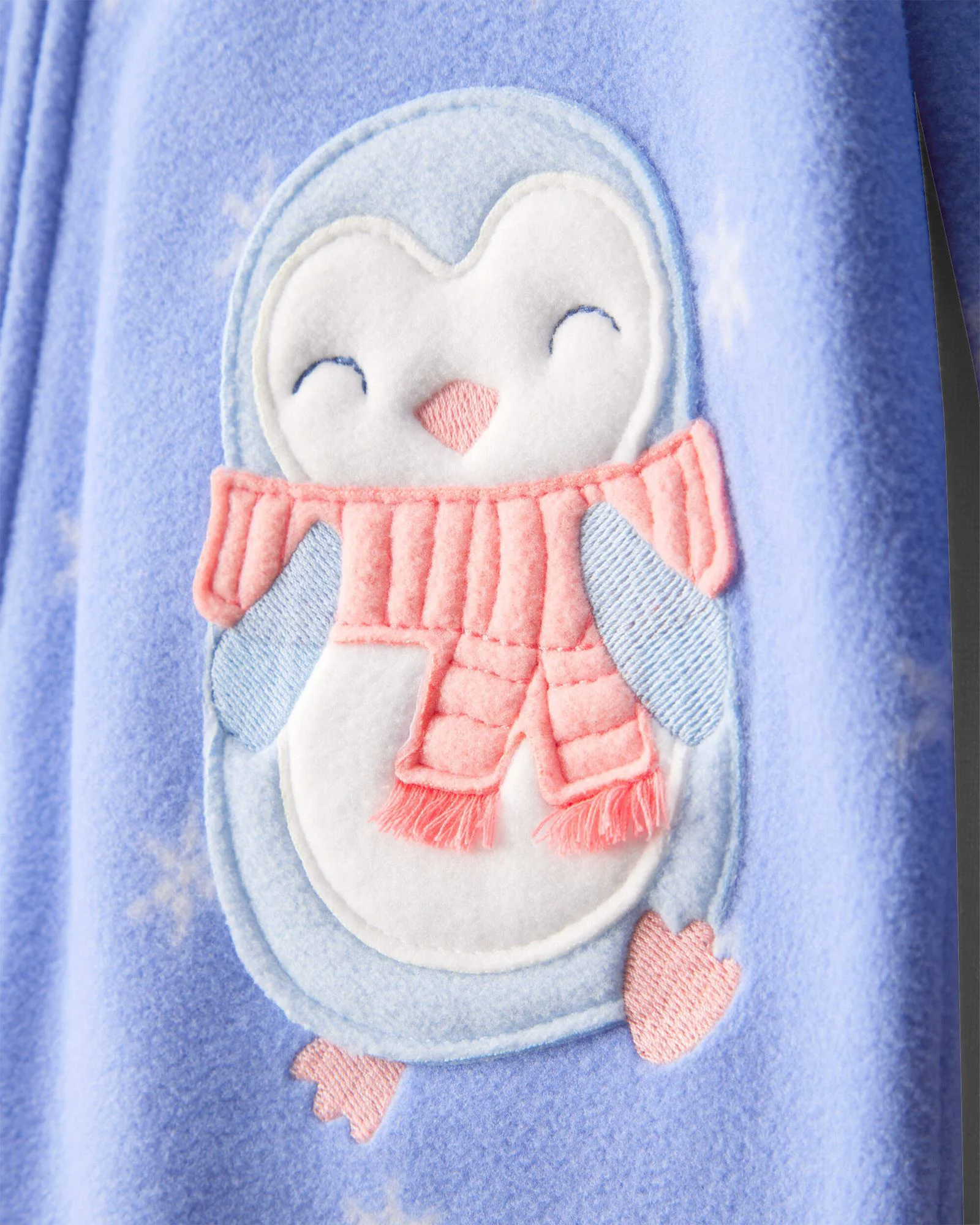 Carter's Pijama din fleece Blue Penguin foto