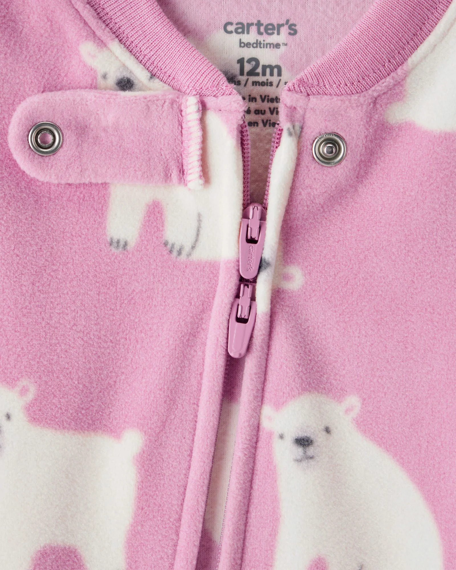 Carter's Pijama din fleece cu botosei Polar Bear foto