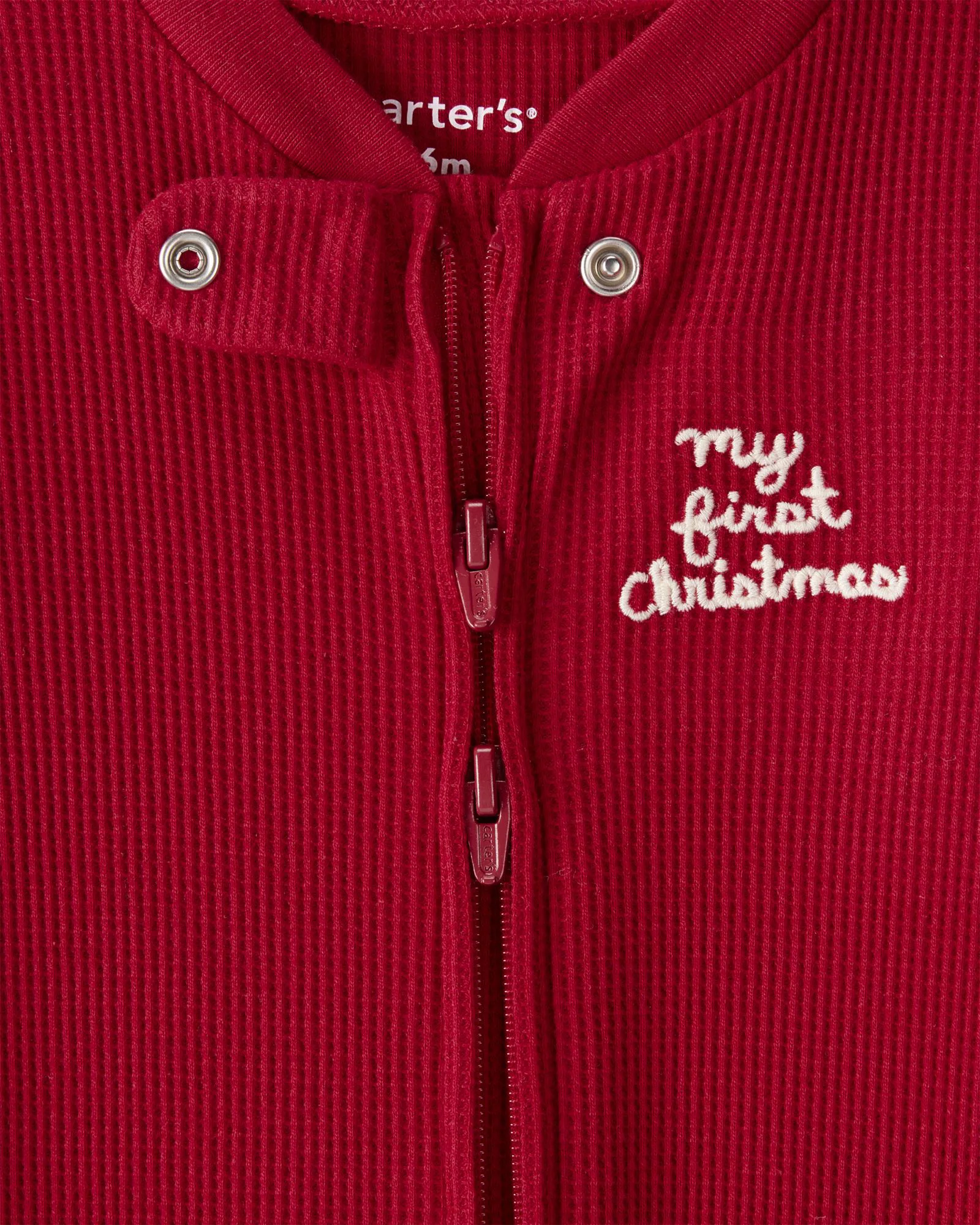 Carter's Pijama My First Christmas Solid Thermal foto