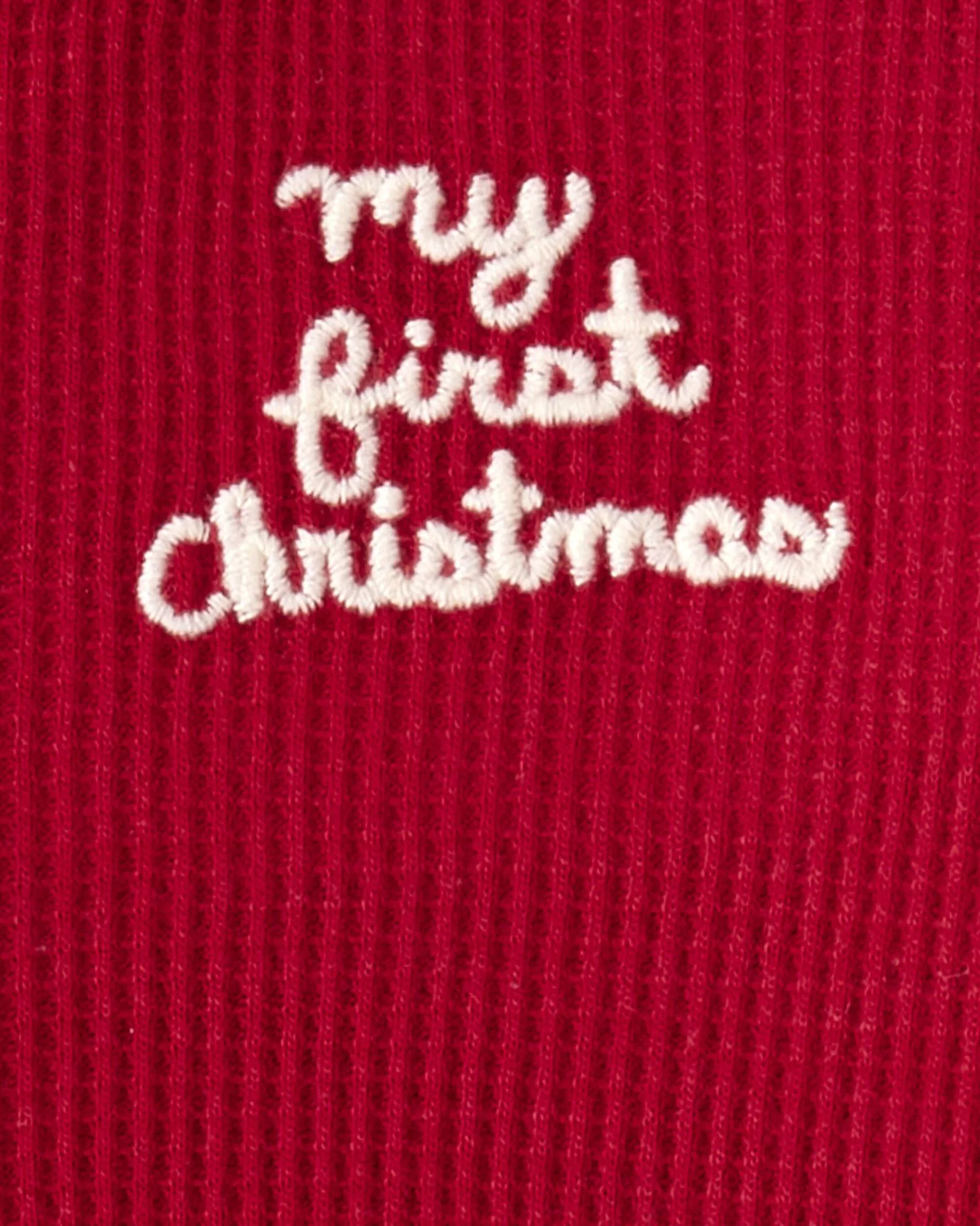 Carter's Pijama My First Christmas Solid Thermal foto