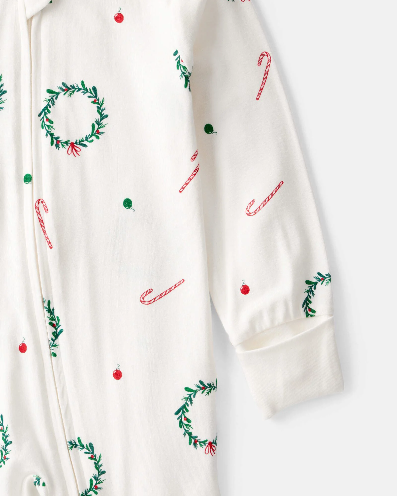 Carter's Pijama PurelySoft SNP Christmas Ivory Wreath foto