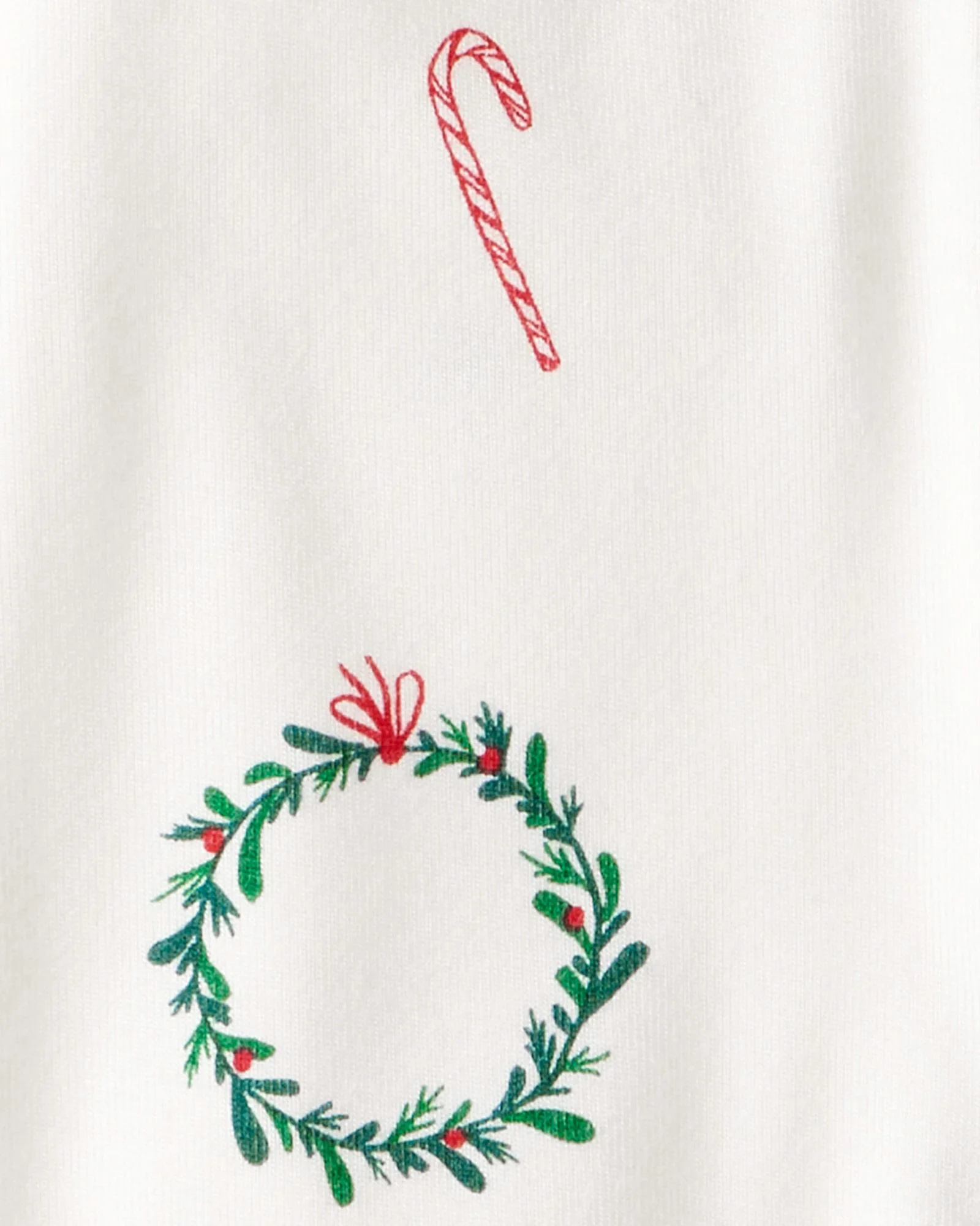 Carter's Pijama PurelySoft SNP Christmas Ivory Wreath foto