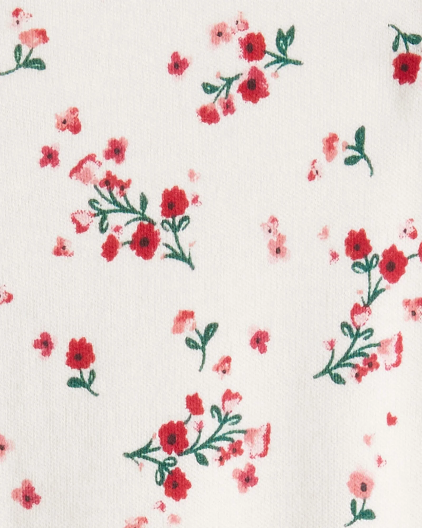 Carter's Хлопковая пижама с пинетками Mini Red Floral foto