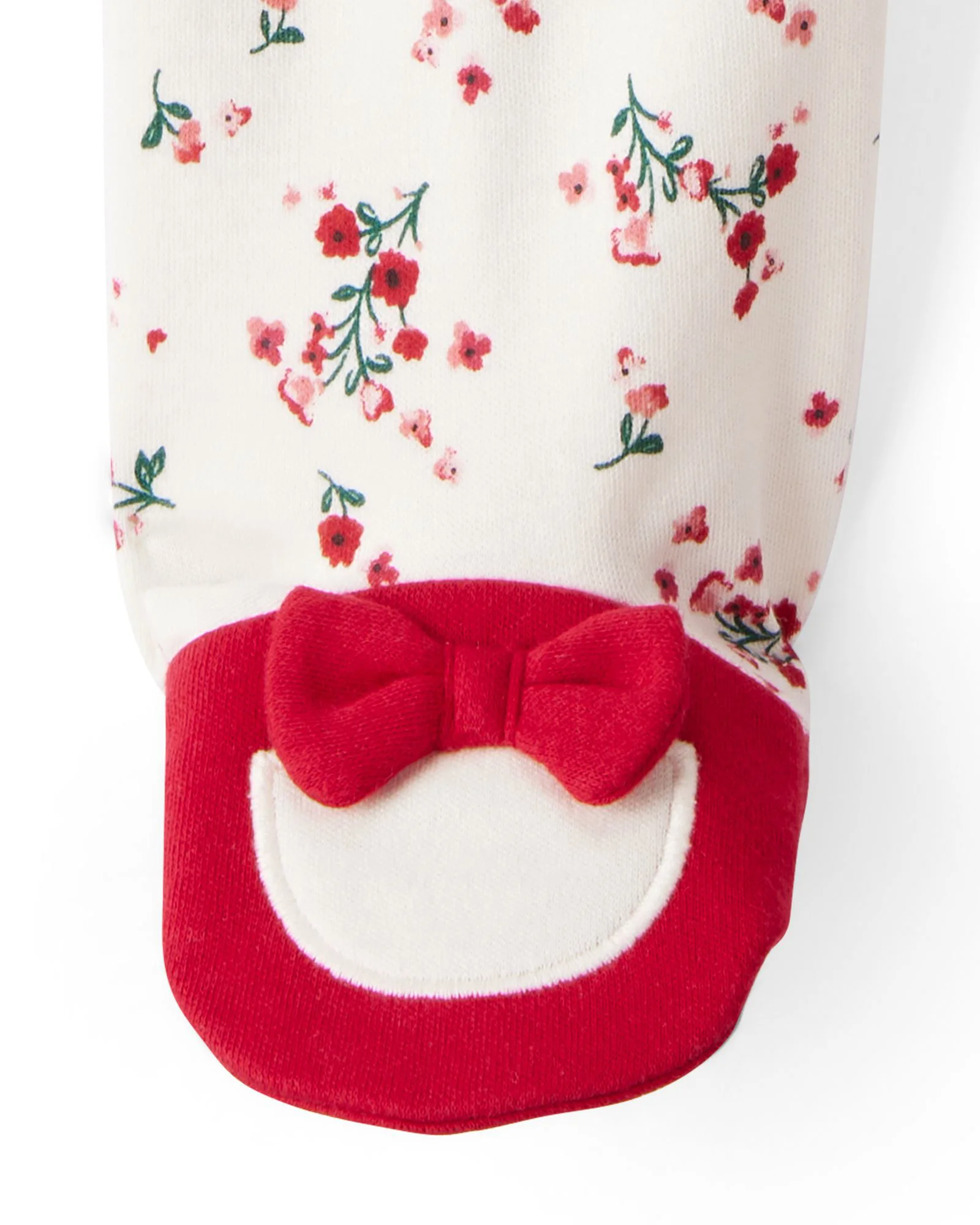 Carter's Хлопковая пижама с пинетками Mini Red Floral foto