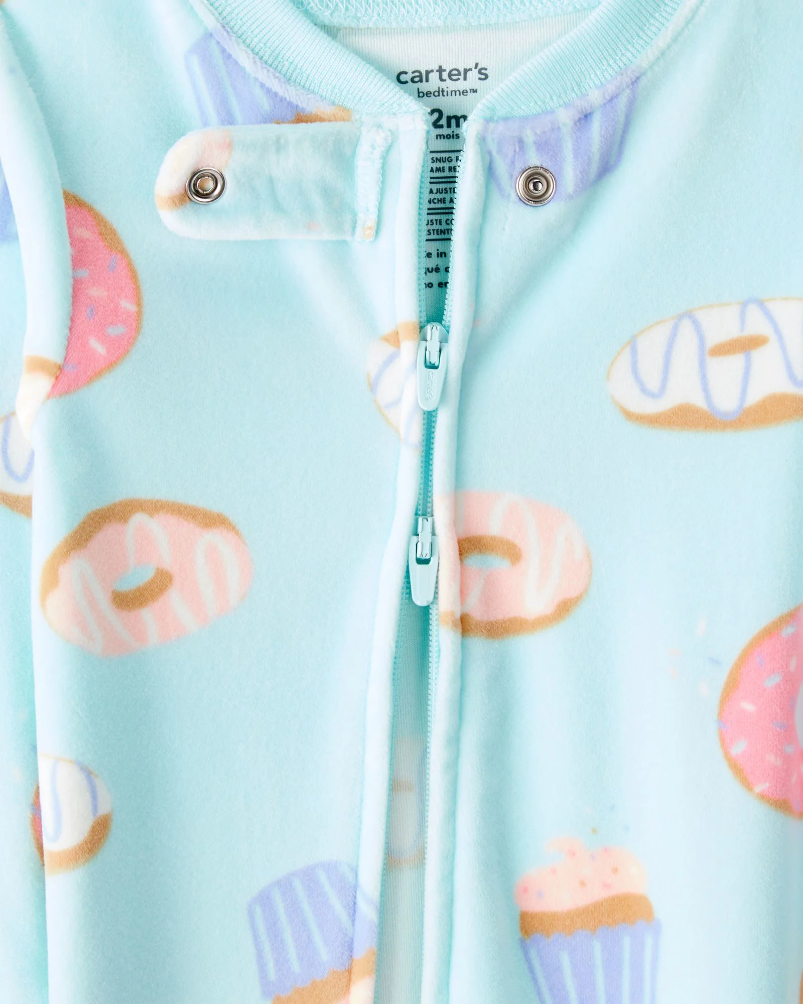 Carter's Pijama Velboa Blue Donut foto