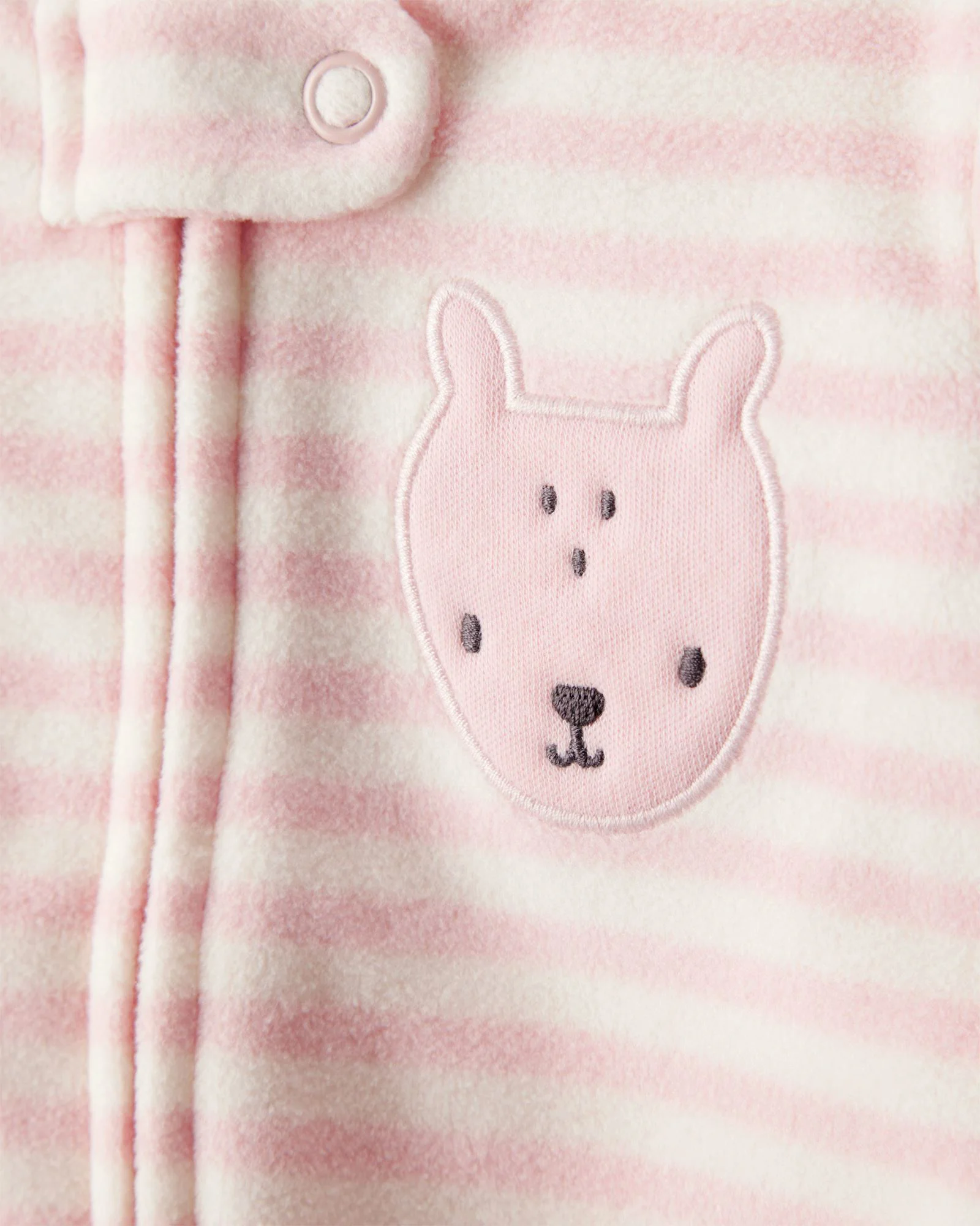 Carter's Пижама из микрофлиса Pink Stripe Deer Pocket foto