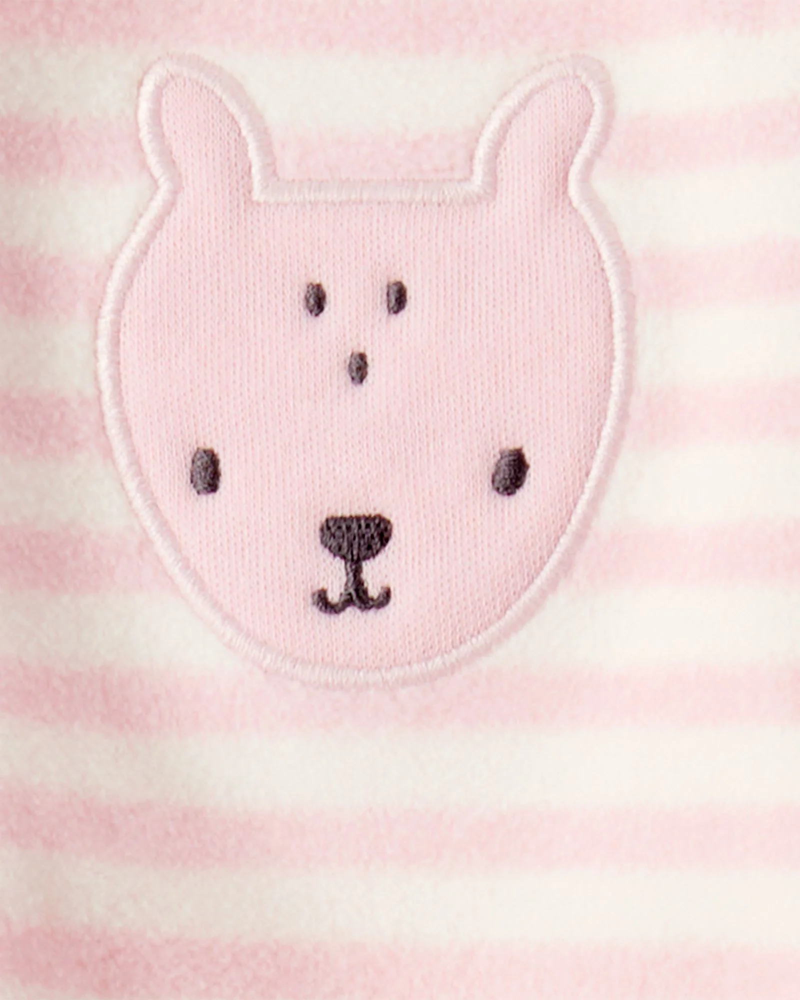 Carter's Пижама из микрофлиса Pink Stripe Deer Pocket foto