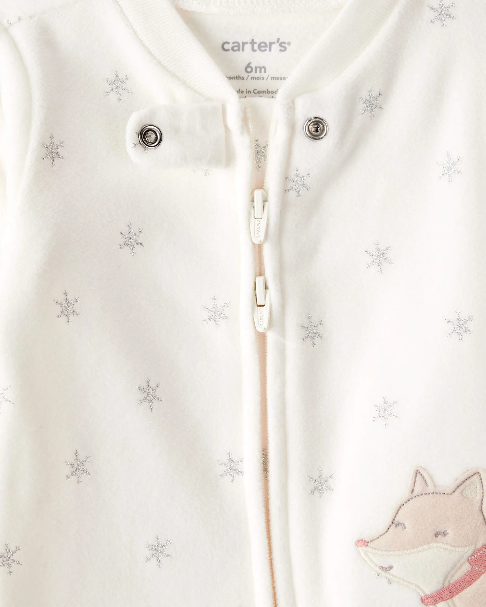 Carter's Пижама из микрофлиса White Fox foto
