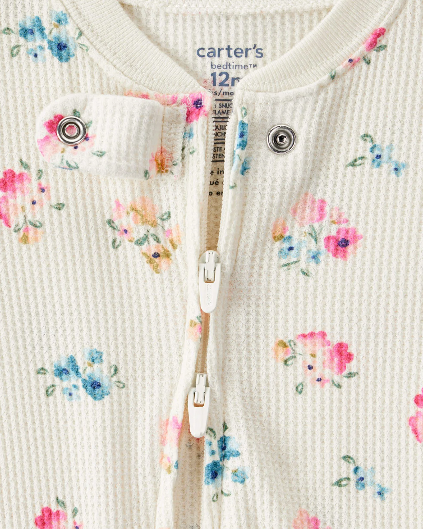 Carter's Pijama Ivory Floral Thermal foto
