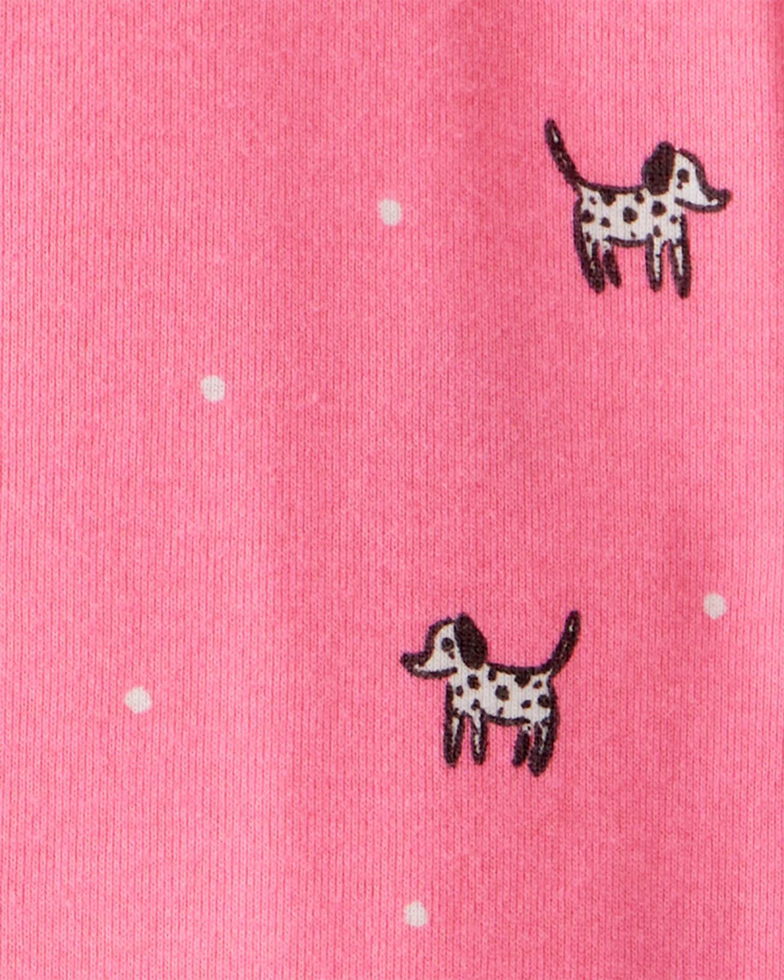Carter's Pijama din bumbac cu botosei Pink Dalmation foto