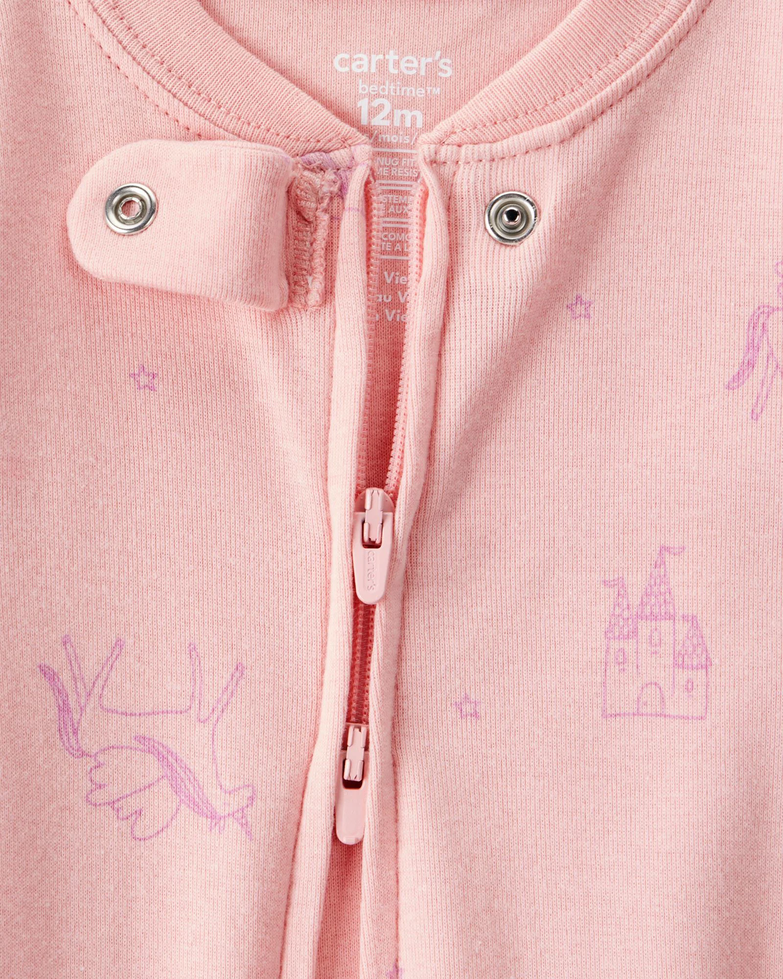 Carter's Хлопковая пижама Pink Fairytale foto