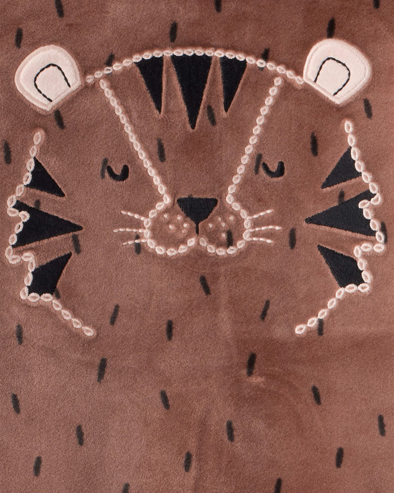 Carter's Pijama Velboa Brown Tiger Face foto