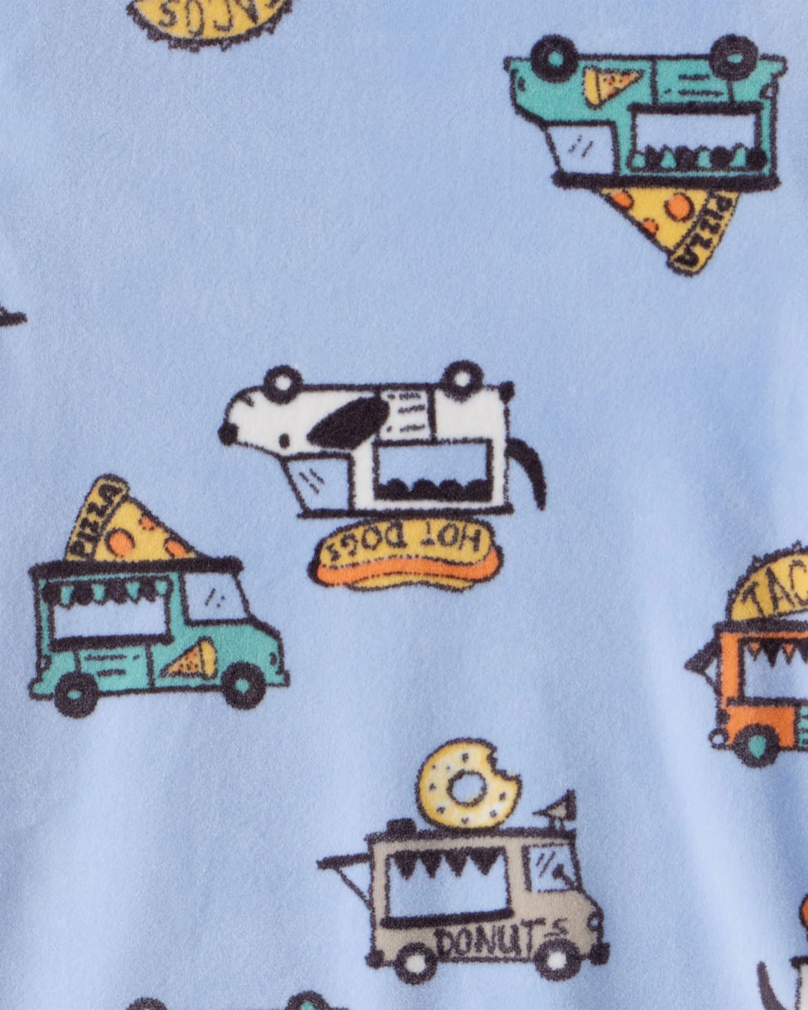 Carter's Pijama din fleece Velboa Truck Print foto