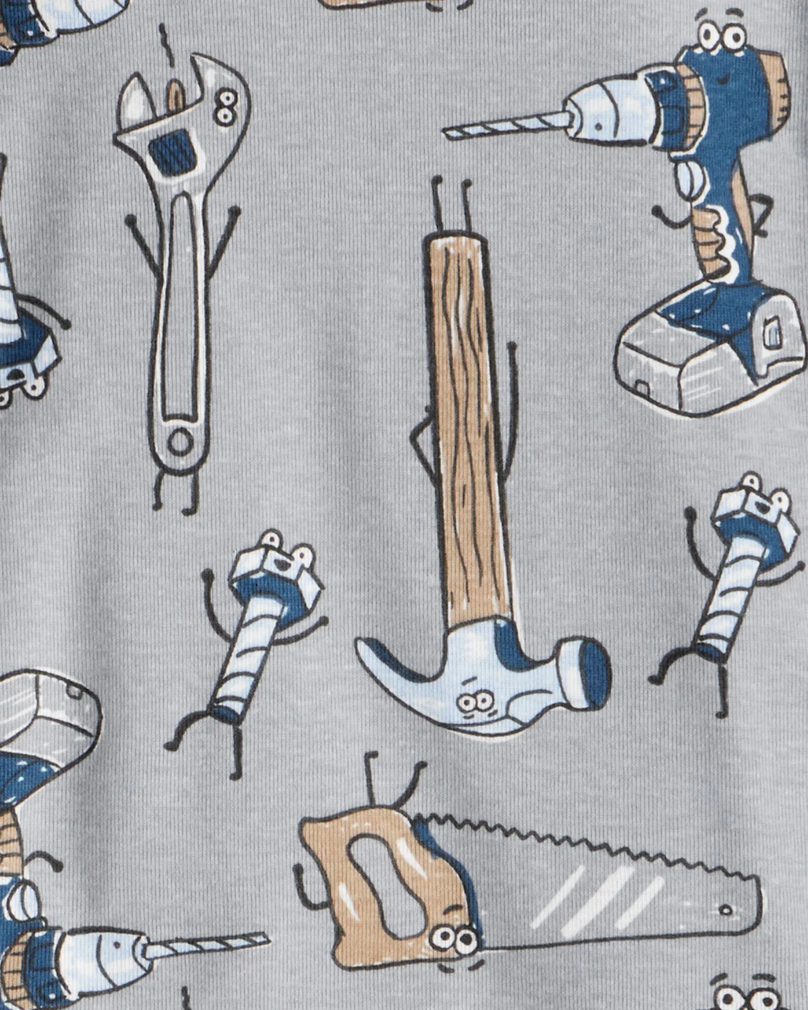 Carter's Set 2 pijamale din bumbac Blue-Grey Tool foto