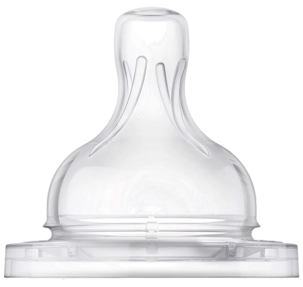 Tetine din silicon anti-colici Philips Avent flux rapid (6+ luni), 2 buc. foto
