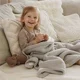 Patura din bumbac cu captuseala din fleece BabyOno Brown foto