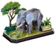 Puzzle 3D CubicFun Elefant, 42 el. foto