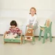 Pat din lemn pentru papusi Classic World foto