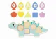 Puzzle din lemn Tooky Toy Dinozaur foto