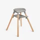 Стульчик для кормления 6 в 1 KikkaBoo Woody Grey foto