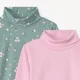 Orchestra Set 2 bluze cu guler inalt Pink foto