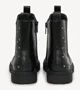 Saxo Blues Botine cu efect de piele cu nituri Black foto