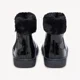 Saxo Blues Лаковые ботинки с меховым воротником Faux Black foto