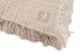 Плед муслиновый Jollein Fringe Stripe Biscuit GOTS, 120x120 см foto