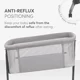 Кроватка co-sleeper KikkaBoo Noah Light Grey foto