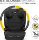 Scaun auto KikkaBoo i-Aid i-Size Dark Grey, 100-150 cm foto