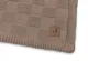 Плед Jollein Box Knit Milky Coffee/Velvet GOTS, 75x100 см foto