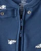 Carter's Pijama din bumbac Blue Construction foto