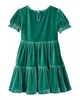 Carter's Rochita din catifea cu maneca scurta Christmas Green foto