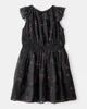 Carter's Платье с короткими рукавами Chiffon Black Floral foto