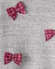 Carter's Хлопковый свитер с бантиками Christmas Grey Bow foto