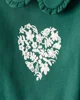Carter's Свитшот Christmas Green Bow foto