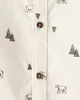 Carter's Camasa din bumbac Ivory Winter Forest foto