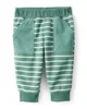 Carter's Set 3 piese Green Stripe - hanorac cu gluga, body cu maneca lunga si pantaloni foto