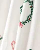 Carter's Rochita tip body cu maneca lunga Christmas Ivory Wreath foto
