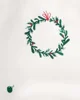 Carter's Rochita tip body cu maneca lunga Christmas Ivory Wreath foto