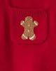 Carter's Set 2 piese Christmas Red Gingerbread Overall - bluza si salopeta foto