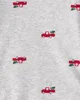 Carter's Set 3 piese Red Train Christmas Print - vesta, body si pantaloni foto