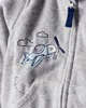 Carter's Set 3 piese Gray Airplane Art - vesta cu gluga, body si pantaloni foto