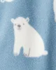 Carter's Пижама из микрофлиса с пинетками Polar Bear foto