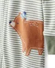 Carter's Pijama din bumbac cu botosei Green Stripe Bear foto