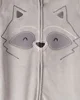 Carter's Pijama Velboa Grey Racoon Face foto